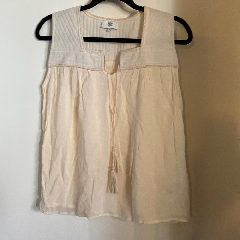 Noa Noa top sleeveless cream size 40 US 10